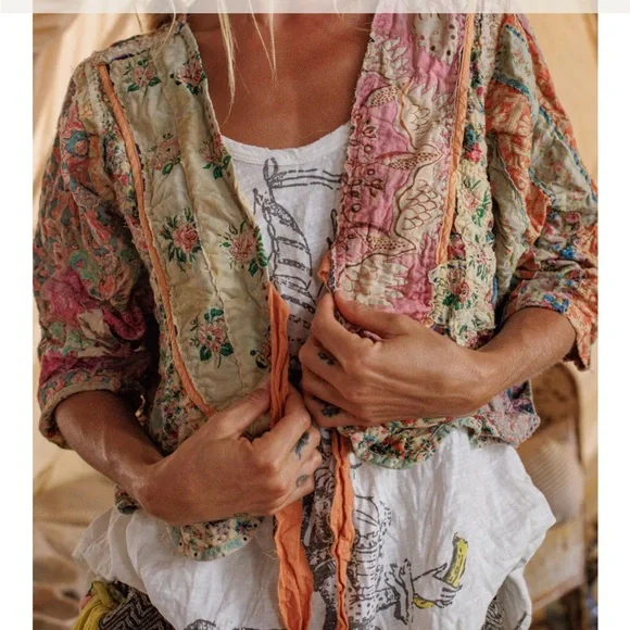 NWT Magnolia Pearl Klamkari Andhra Wonderland Jacket - Picture 1 of 12